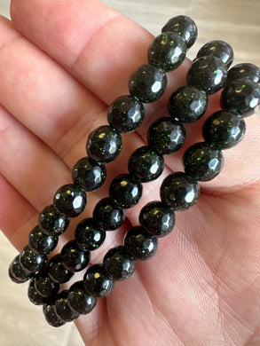 Green Goldstone Bracelet