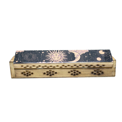 Sun and Moon Incense Holder Box