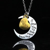 Load image into Gallery viewer, I Love You Moon Necklace