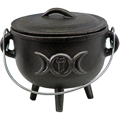 Cast Iron Cauldron (triple moon)