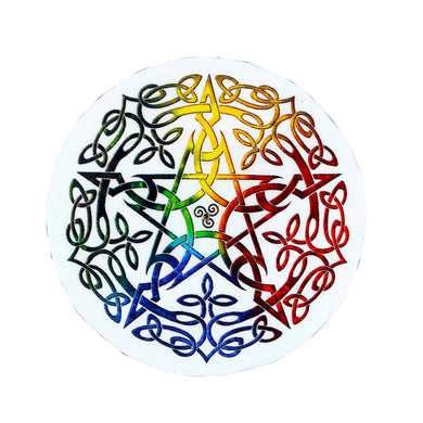 Rainbow Pentacle Incense Ash Catcher